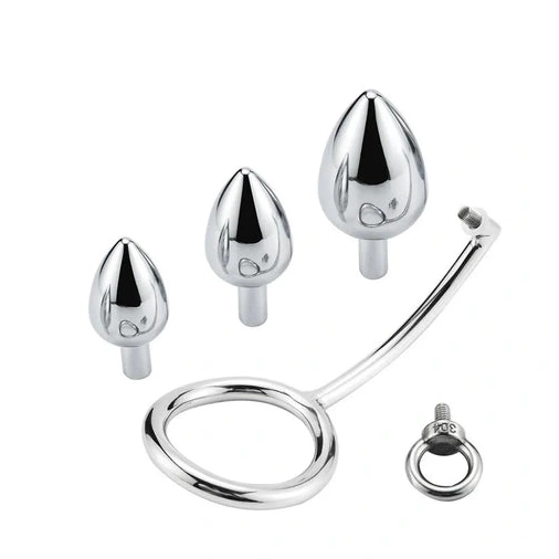 Stainless Steel Cock Set Ring 4663 Hook DiscreetChoice Anal with 0707